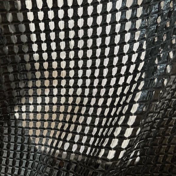 J Envie New York laser-cut black leather-look open cardigan - Picture 4 of 7